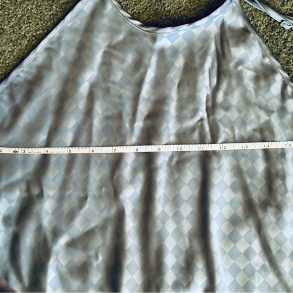 House of Harlow 1960 Women’s L Baby Blue Diamond Sateen Backless Maxi Dress - Picture 8 of 10